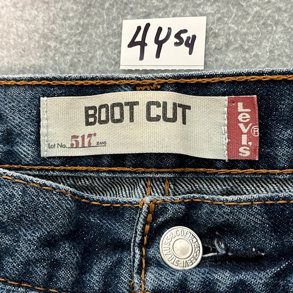 Levis 517 Mens Jeans Size 34 Cowboy Bootcut Retro Biker - Picture 2 of 9